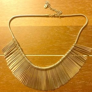Stella & Dot solver fringe necklace.